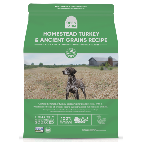 Open Farm Dog Ancient Grain Homestead Turkey 11 lb