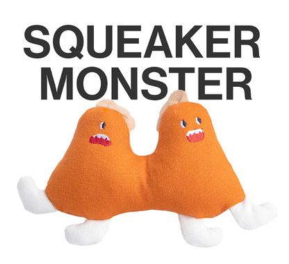 Pidan Dog Squeaky Plush Toy, Little Monster Series