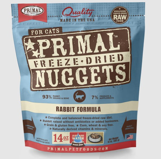 Primal - Feline - Freeze-Dried - Nuggets - Rabbit