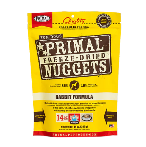 Primal - Canine - Freeze-Dried - Nuggets - Rabbit