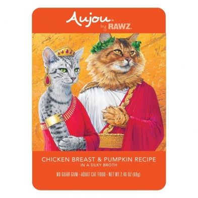 RAWZ AUJOU Cat Chicken Breast & Pumpkin Recipe 2.46 oz.