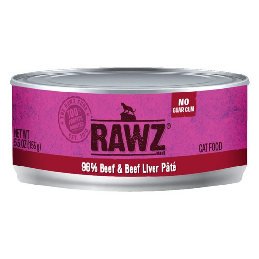 RAWZ Cat 96% Beef & Beef Liver 155g