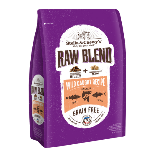 Stella&Chewys Cat Raw Blend GF Wild Caught Fish Recipe 5 lb