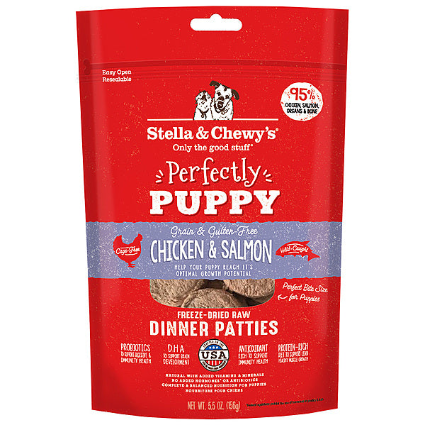 Stella&Chewy's Freeze Dried PuppyChicken and SalmonPatties 5.5OZ