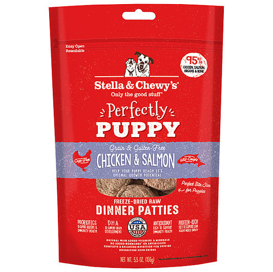 Stella&Chewy's Freeze Dried PuppyChicken and SalmonPatties 5.5OZ