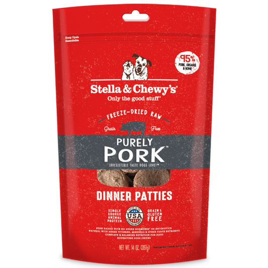 Stella&Chewy's Freeze Dried Pork Dinner Patties