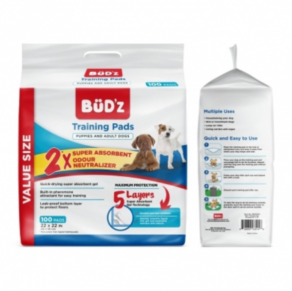 BUDZ Training Pads 100 Ct