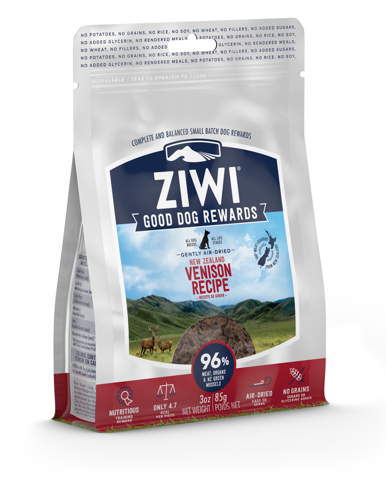 ZIWI Peak Dog Treat Venison 85g