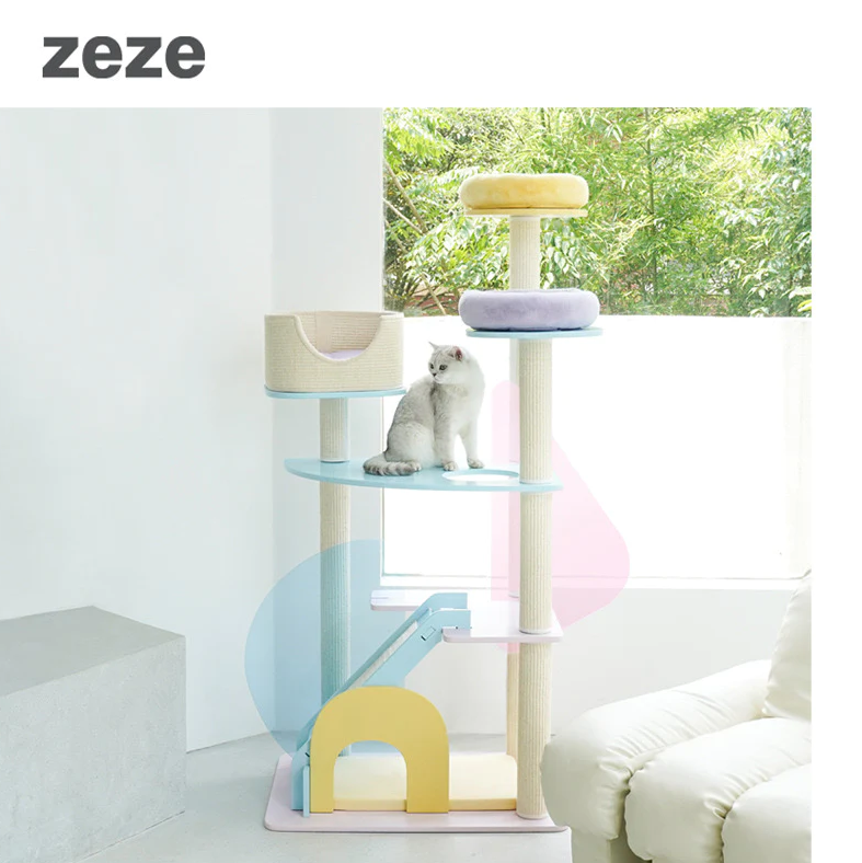 ZEZE Acrylic Modern Style Cat Tree