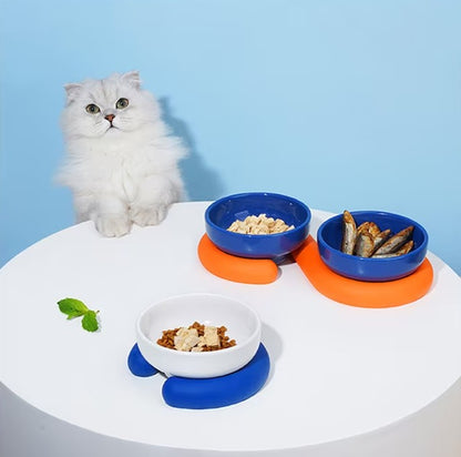 ZeZe Circle Pet Double Pet Bowls