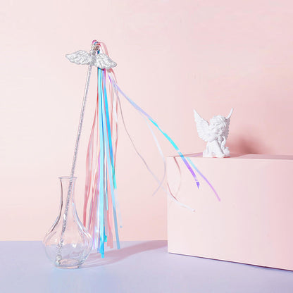 ZEZE Fairy Wing Wand Fringe Cat Teaser